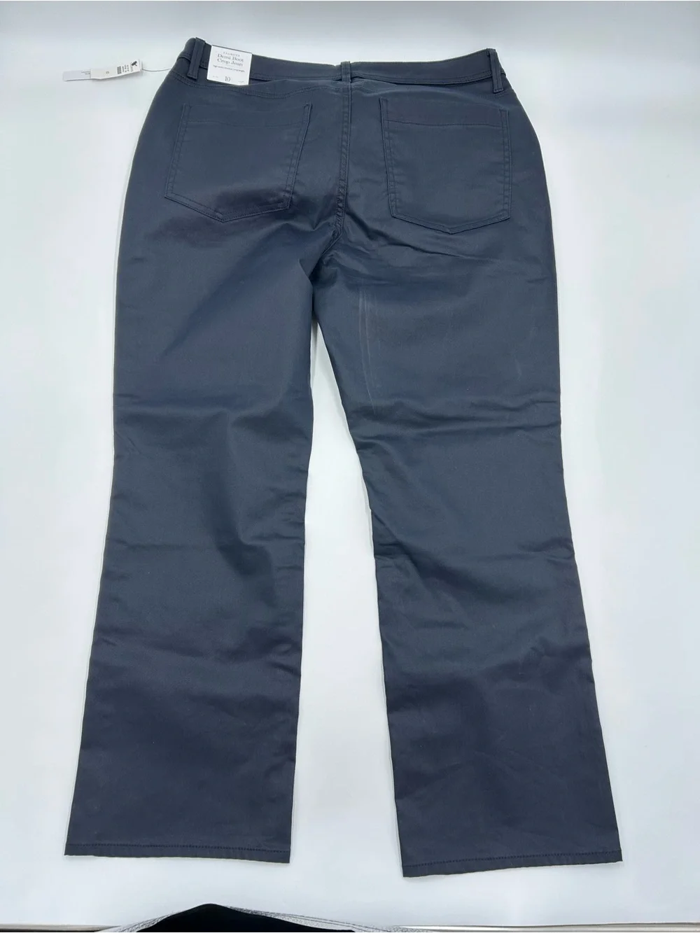Talbots Women’s Dk Blue Demi Boot Crop Jean 10 NWT